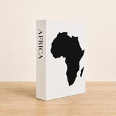 Africa Travel Faux Book Keepsake Box