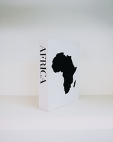 Africa Travel Faux Book Keepsake Box