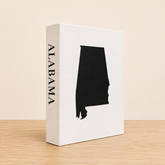 Alabama Travel Faux Book Keepsake Box