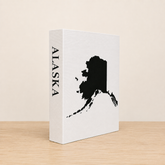 Alaska Travel Faux Book Keepsake Box