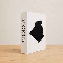 Algeria Travel Faux Book Keepsake Box