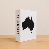 Australia Travel Faux Book Keepsake Box
