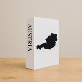Austria Travel Faux Book Keepsake Box
