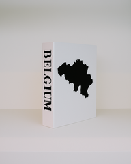 Belgium Travel Faux Book Keepsake Box