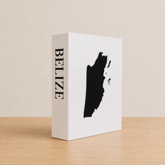 Belize Travel Faux Book Keepsake Box