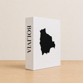 Bolivia Travel Faux Book Keepsake Box
