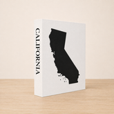 California Travel Faux Book Keepsake Box