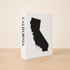 California Travel Faux Book Keepsake Box