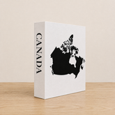Canada Travel Faux Book Keepsake Box
