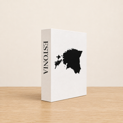 Estonia Travel Faux Book Keepsake Box