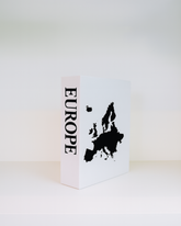 Europe Travel Faux Book Keepsake Box