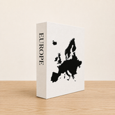 Europe Travel Faux Book Keepsake Box