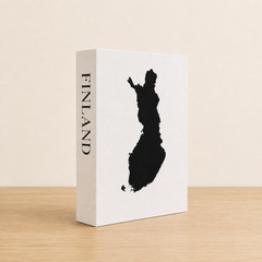 Finland Travel Faux Book Keepsake Box