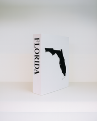 Florida Travel Faux Book Keepsake Box