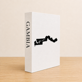 Gambia Travel Faux Book Keepsake Box
