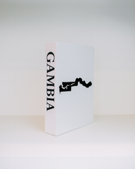 Gambia Travel Faux Book Keepsake Box