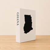 Ghana Travel Faux Book Keepsake Box