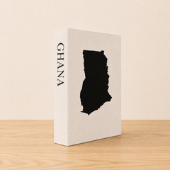 Ghana Travel Faux Book Keepsake Box