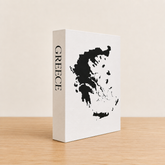 Greece Travel Faux Book Keepsake Box