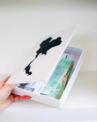 International Travel Faux Book Keepsake Box