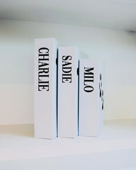 Your Pet's Paw Print/Nose Print Faux Book Keepsake Box