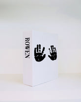 Your Baby's Handprint/Footprint Faux Book Keepsake Box