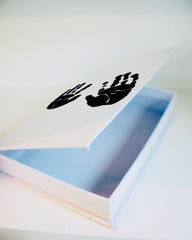 Your Baby's Handprint/Footprint Faux Book Keepsake Box