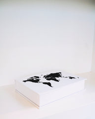 "The World" Travel Faux Book Keepsake Box