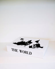 "The World" Travel Faux Book Keepsake Box