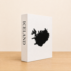 Iceland Travel Faux Book Keepsake Box