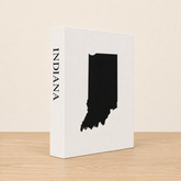 Indiana Travel Faux Book Keepsake Box