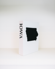 Iowa Travel Faux Book Keepsake Box