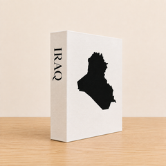 Iraq Travel Faux Book Keepsake Box