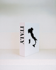 Italy Travel Faux Book Keepsake Box