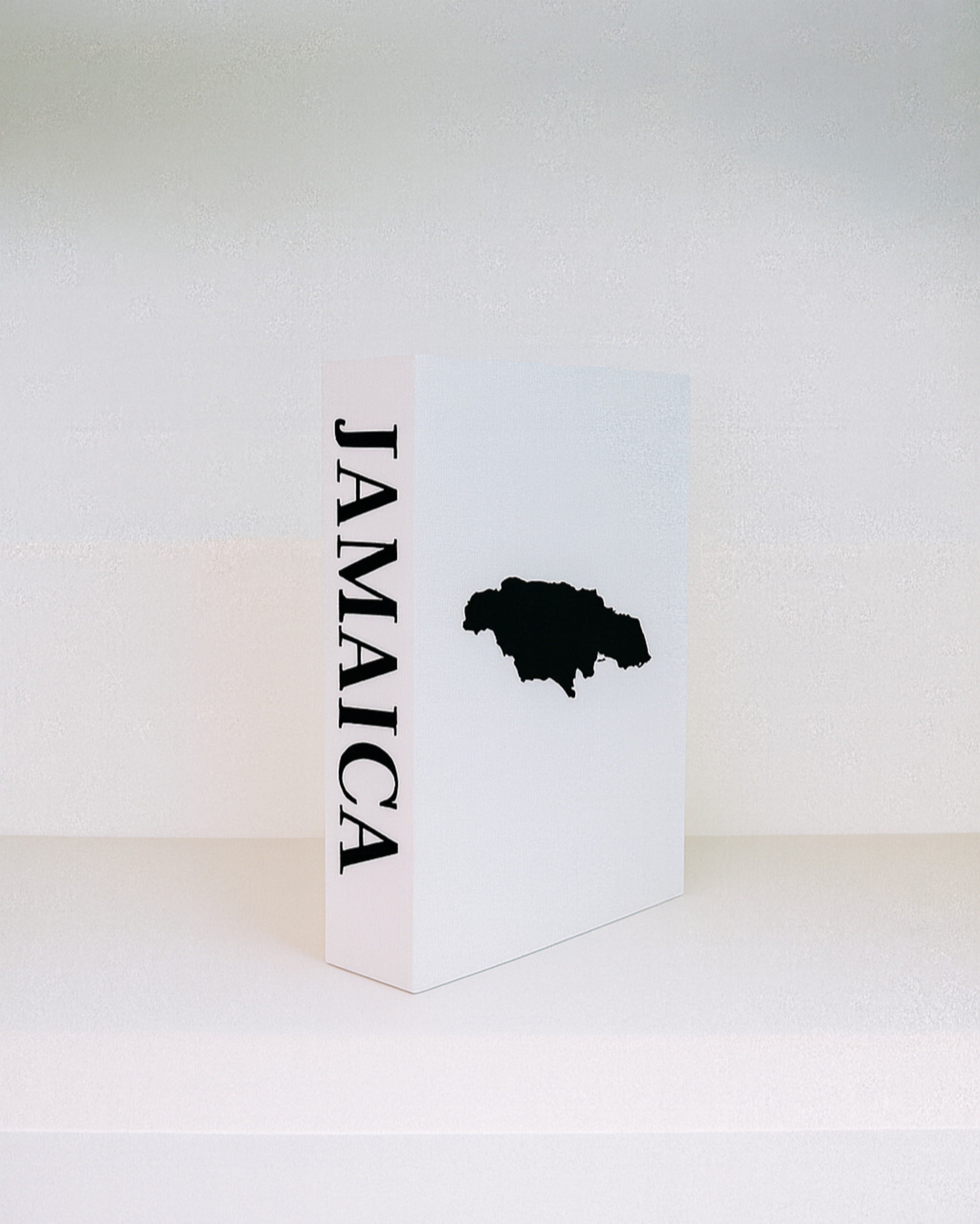 White box with 'Jamaica' and a map on a white background