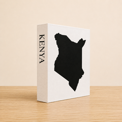 Kenya Travel Faux Book Keepsake Box