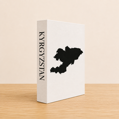 Kyrgyzstan Travel Faux Book Keepsake Box