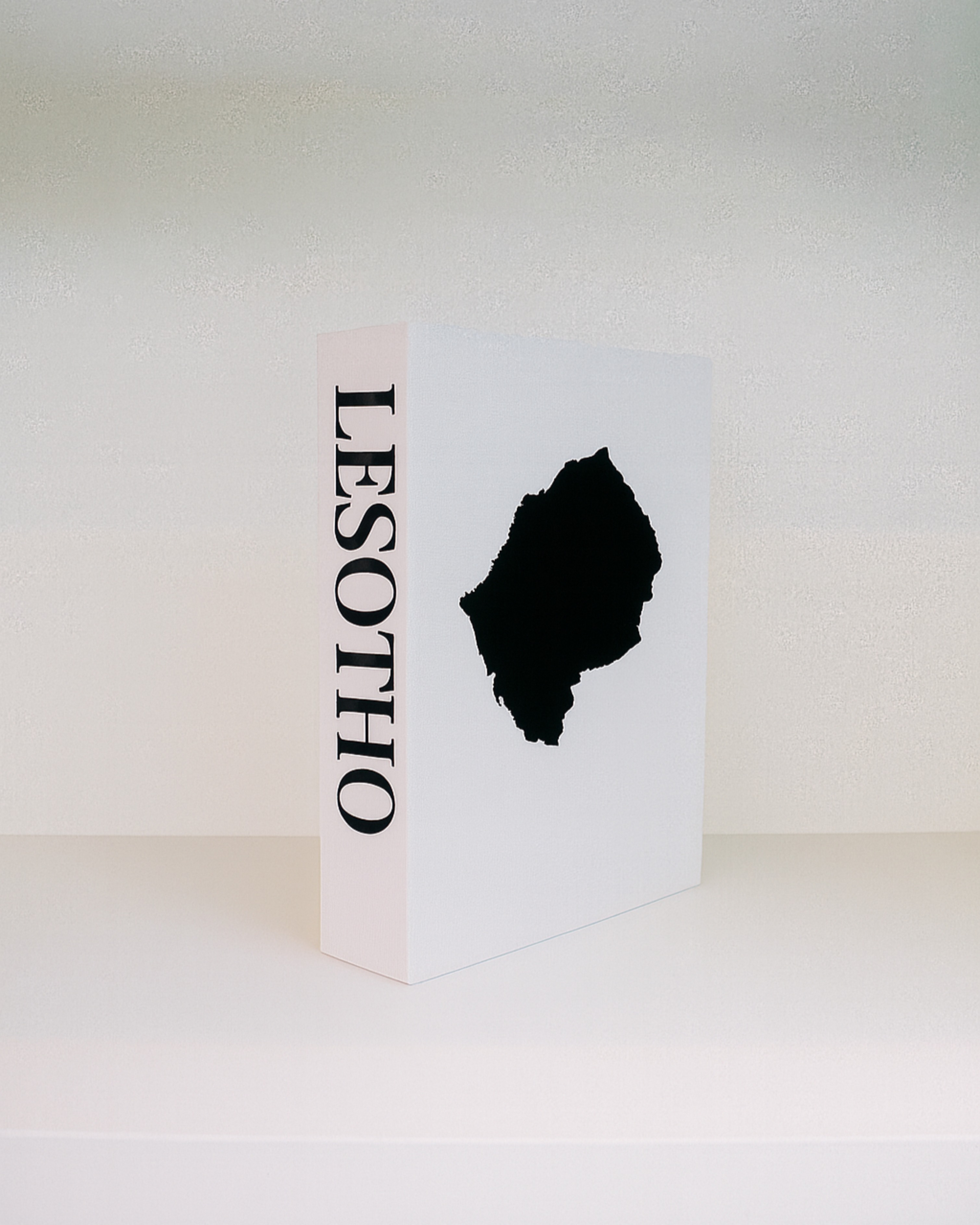 Map of Lesotho with the word 'LESOTHO' on a white background