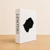 Lesotho Travel Faux Book Keepsake Box