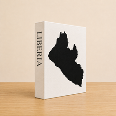 Liberia Travel Faux Book Keepsake Box