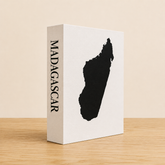 Madagascar Travel Faux Book Keepsake Box