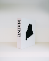 Maine Travel Faux Book Keepsake Box