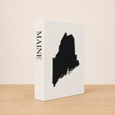 Maine Travel Faux Book Keepsake Box