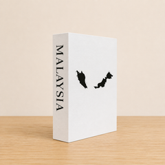 Malaysia Travel Faux Book Keepsake Box