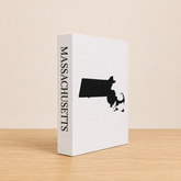 Massachusetts Travel Faux Book Keepsake Box