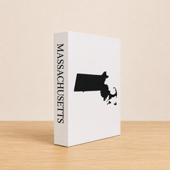 Massachusetts Travel Faux Book Keepsake Box