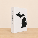 Michigan Travel Faux Book Keepsake Box