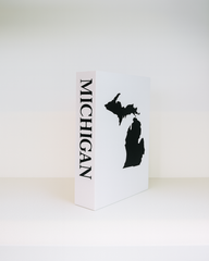 Michigan Travel Faux Book Keepsake Box