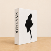 Myanmar Travel Faux Book Keepsake Box