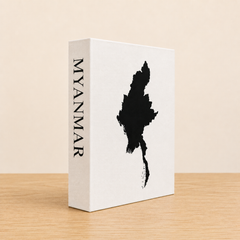Myanmar Travel Faux Book Keepsake Box
